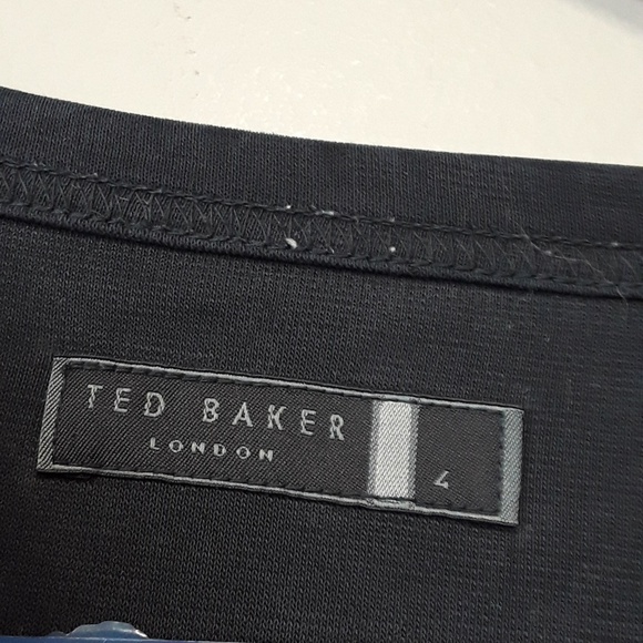 TED Baker Black Men's Long Sleeve Shirt Size 4 - Picture 6 of 8